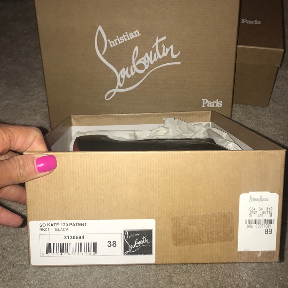‼️SOLD‼️Christian Louboutin 👠"So Kate "Black 120 Patent - Picture 2 of 8